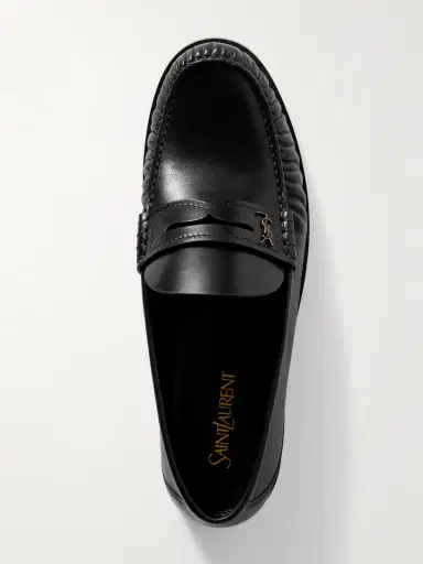 Saint Laurent Laurent Glossed-leather Loafers | Thumbnail 5 Saint Laurent Laurent Glossed-leather Loafers | Thumbnail 5