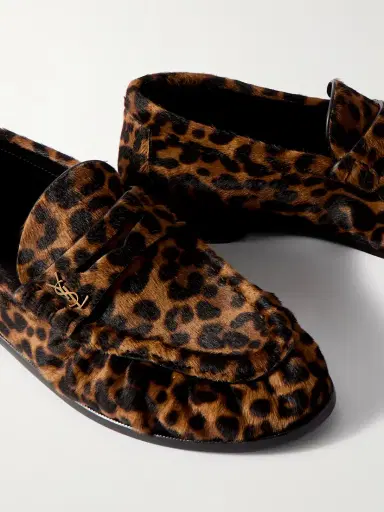 Saint Laurent Le Loafer Leopard-print Calf Hair Loafers | Thumbnail 4 Saint Laurent Le Loafer Leopard-print Calf Hair Loafers | Thumbnail 4