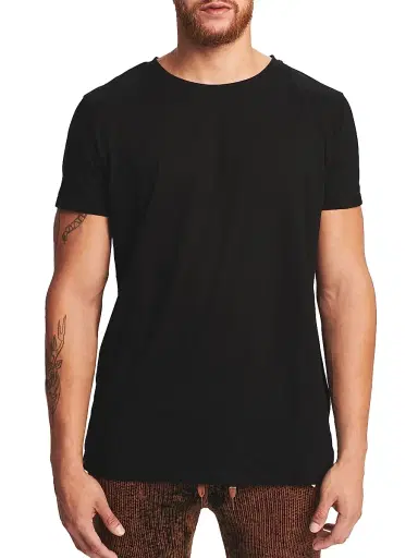 SEROYA Men's Luke Easy T-Shirt - Black | Thumbnail 4 SEROYA Men's Luke Easy T-Shirt - Black | Thumbnail 4