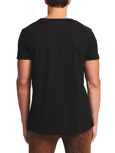 SEROYA Men's Luke Easy T-Shirt - Black | Thumbnail 5 SEROYA Men's Luke Easy T-Shirt - Black | Thumbnail 5