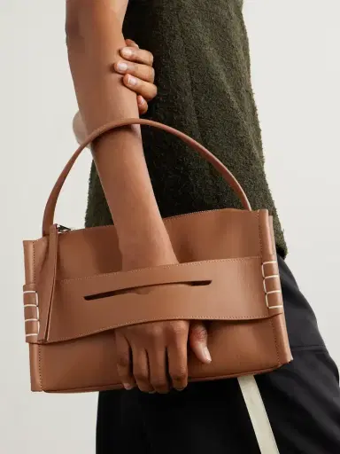 JW Anderson Loafer Embroidered Leather Shoulder Bag | Thumbnail 2 JW Anderson Loafer Embroidered Leather Shoulder Bag | Thumbnail 2