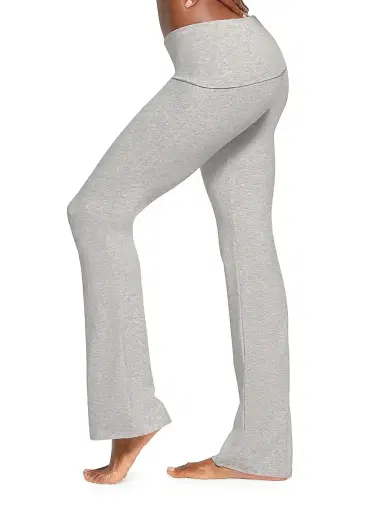Skims Women's Cotton Jersey Foldover Pants - Light Heather Grey - Size XS | Thumbnail 4 Skims Women's Cotton Jersey Foldover Pants - Light Heather Grey - Size XS | Thumbnail 4