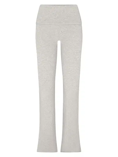 Skims Women's Cotton Jersey Foldover Pants - Light Heather Grey - Size XS | Thumbnail 1 Skims Women's Cotton Jersey Foldover Pants - Light Heather Grey - Size XS | Thumbnail 1