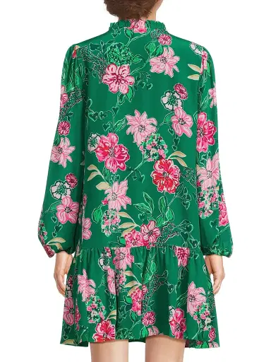 Lilly Pulitzer Women's Evaline Floral Silk Dress - Size 2 | Thumbnail 5