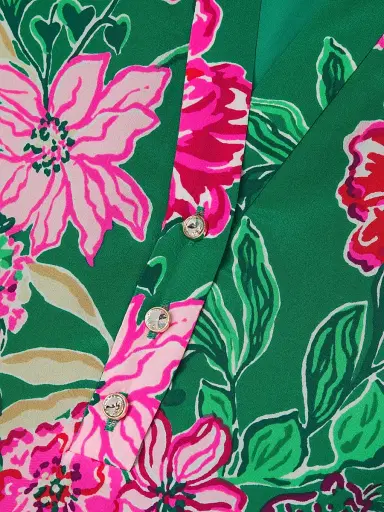 Lilly Pulitzer Women's Evaline Floral Silk Dress - Size 2 | Thumbnail 6