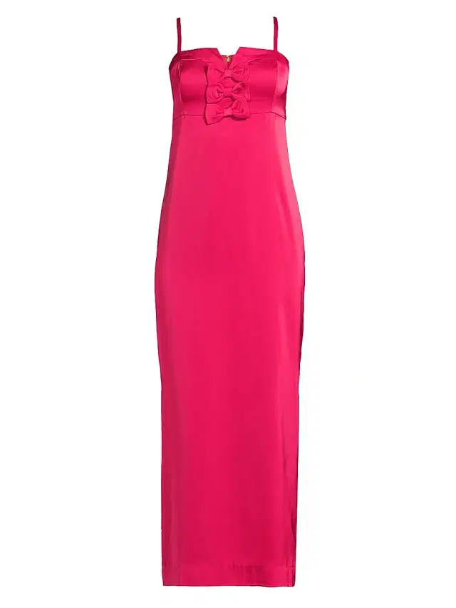 Lilly Pulitzer Women's Jean Bow Midi-Dress - Raspberry Rouge