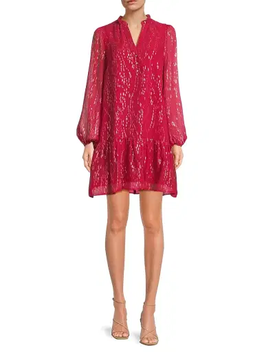 Lilly Pulitzer Women's Evaline Silk Dress - Malbec Red - Size 2 | Thumbnail 2