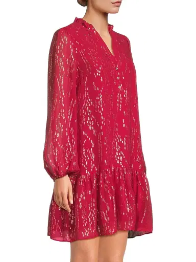 Lilly Pulitzer Women's Evaline Silk Dress - Malbec Red - Size 2 | Thumbnail 4