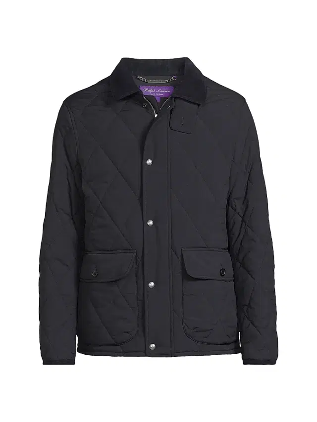 Ralph Lauren Purple Label Men's Carleton Quilted Down Jacket - Classic Chairman Navy