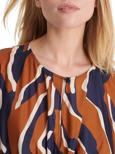 Eres Women's Archipel Printed Silk Drawstring Caftan | Thumbnail 4 Eres Women's Archipel Printed Silk Drawstring Caftan | Thumbnail 4