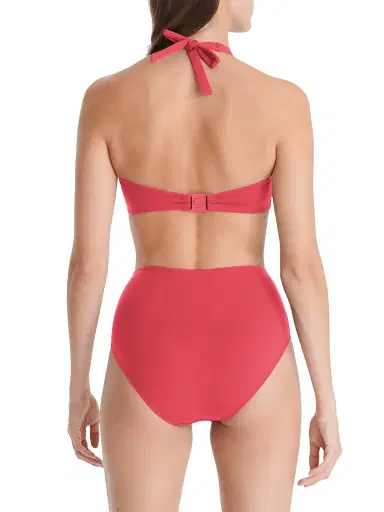 Eres Women's Dedicace Ruched Halter Bikini Top - Corail - Size 12 | Thumbnail 4