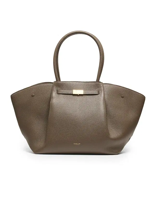 Women's New York Tote Bag - Deep Olive Grain