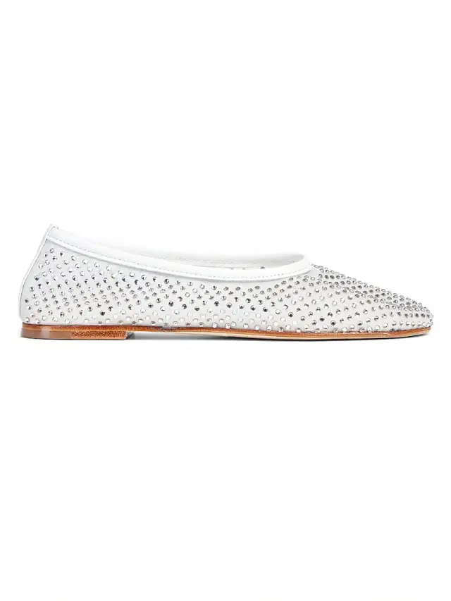 Dear Frances Women's Balla Crystal-Embellished Mesh Flats