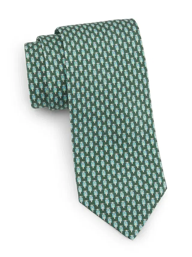 Men's Zesta Silk Tie - Verde