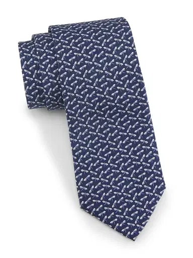 Ferragamo Men's Zilly Dragonfly Tie | Thumbnail 1