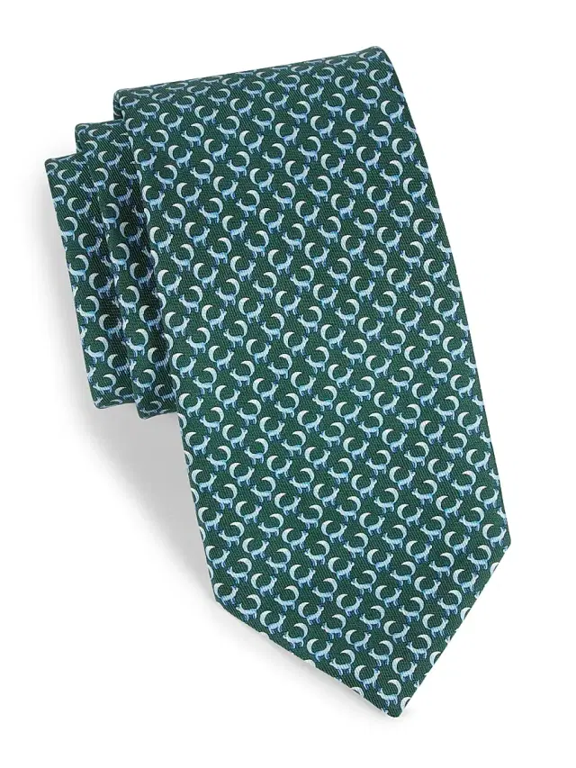 Men's Zampa Silk Tie - Verde Scuro