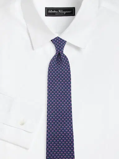 Ferragamo Men's Zum Silk Tie | Thumbnail 2