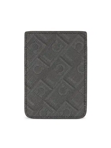 Ferragamo Men's Monogram Coated Card Holder | Thumbnail 2