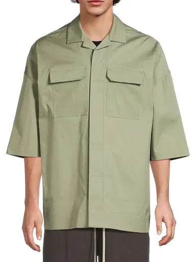 Rick Owens Men's Camicia Tommy Shirt | Thumbnail 3 Rick Owens Men's Camicia Tommy Shirt | Thumbnail 3