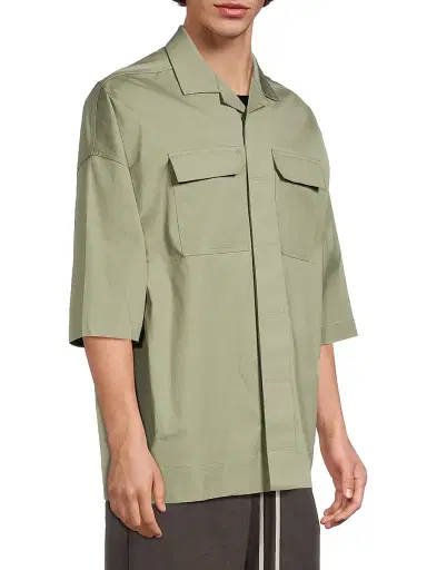 Rick Owens Men's Camicia Tommy Shirt | Thumbnail 4 Rick Owens Men's Camicia Tommy Shirt | Thumbnail 4