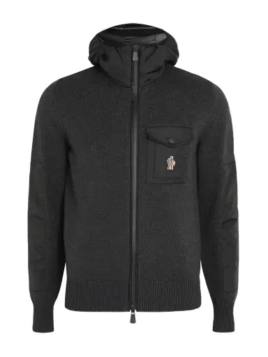 Moncler Grenoble Shell-Trimmed Wool-Blend Hooded Ski Jacket - Men | Thumbnail 1 Moncler Grenoble Shell-Trimmed Wool-Blend Hooded Ski Jacket - Men | Thumbnail 1