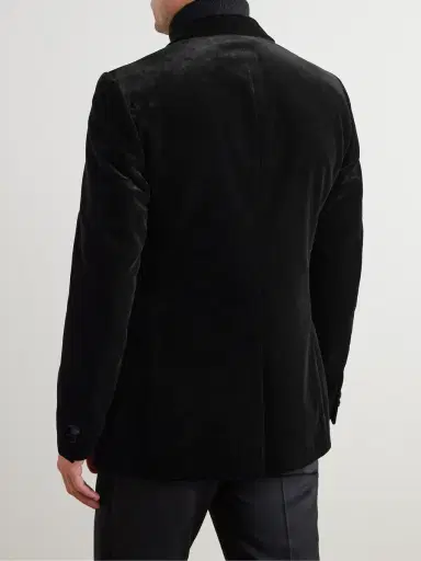 MR P. Slim-Fit Shawl-Collar Cotton-Velvet Tuxedo Jacket - Men | Thumbnail 3 MR P. Slim-Fit Shawl-Collar Cotton-Velvet Tuxedo Jacket - Men | Thumbnail 3