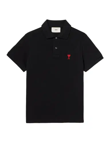 AMI PARIS Logo-Embroidered Organic Cotton-Piqué Polo Shirt - Men | Thumbnail 1 AMI PARIS Logo-Embroidered Organic Cotton-Piqué Polo Shirt - Men | Thumbnail 1