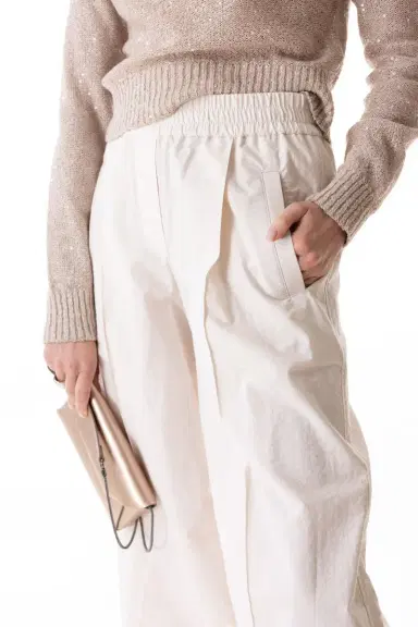 Brunello Cucinelli Diagonal Loose Pant | Thumbnail 3