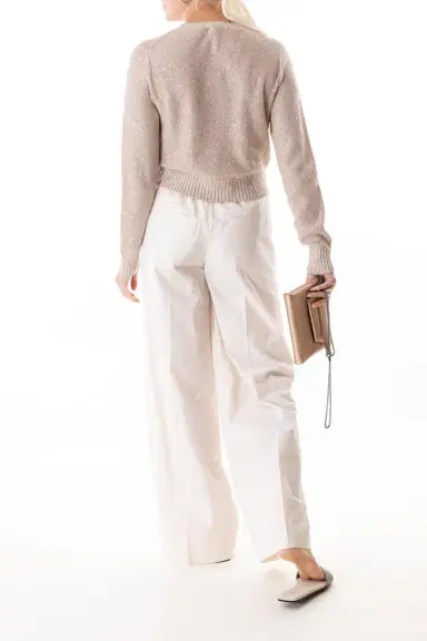 Brunello Cucinelli Diagonal Loose Pant | Thumbnail 4