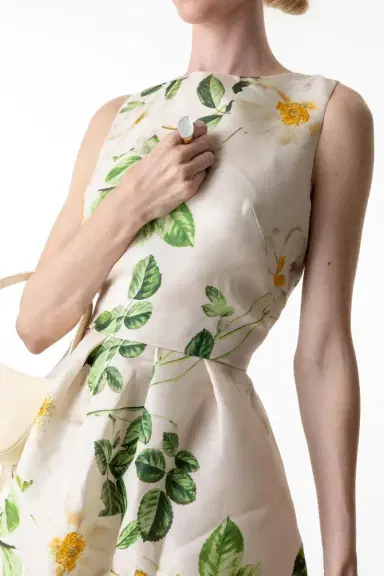 MONIQUE LHUILLIER Sleeveless Day Dress | Thumbnail 3