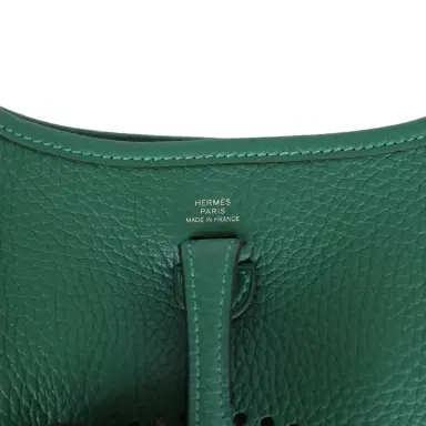 HERMÈS Hermes Evelyne TPM Vert Moyen Clemence Palladium Hardware | Thumbnail 7 HERMÈS Hermes Evelyne TPM Vert Moyen Clemence Palladium Hardware | Thumbnail 7
