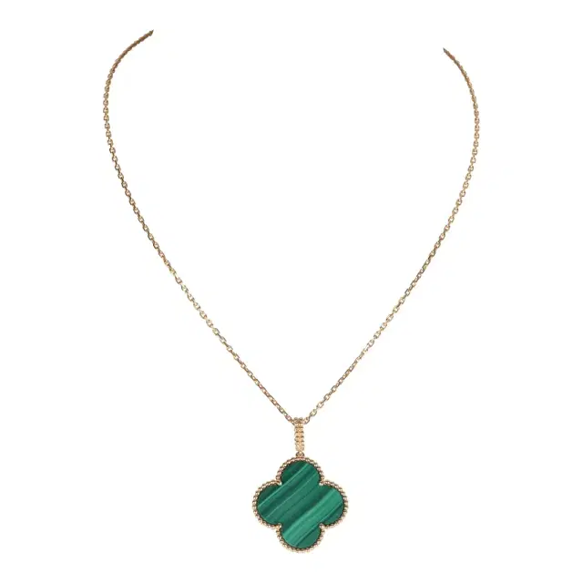 Van Cleef & Arpels Van Cleef & Arpels Magic Alhambra Long Necklace 1 Motif Malachite 18K Yellow Gold Hardware