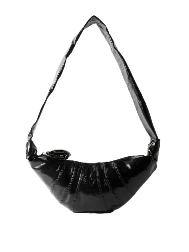 Croissant Small Paneled Coated-canvas Shoulder Bag