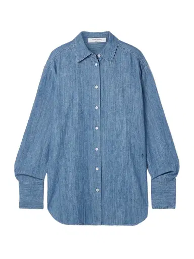 Another Tomorrow Oversized Organic Cotton-chambray Shirt | Thumbnail 1 Another Tomorrow Oversized Organic Cotton-chambray Shirt | Thumbnail 1