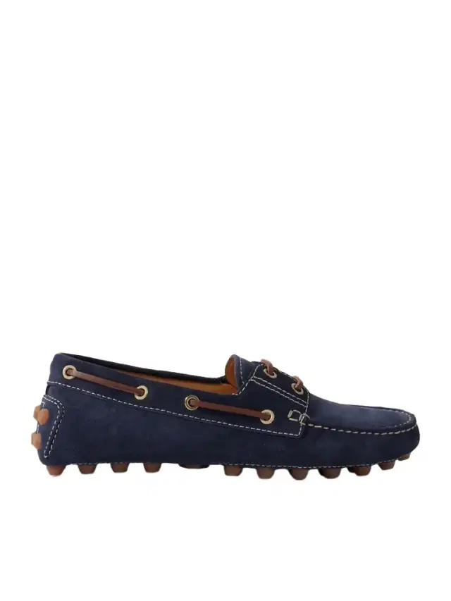 Gommino Macro Leather-trimmed Suede Loafers Gommino Macro Leather-trimmed Suede Loafers