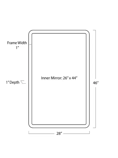 Regina Andrew Knox Leather Rectangle Mirror - Black | Thumbnail 5 Regina Andrew Knox Leather Rectangle Mirror - Black | Thumbnail 5