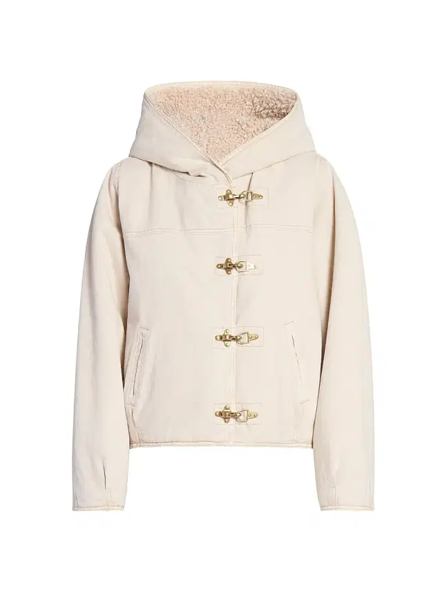 Women's Biane Sherpa-Lined Jacket - Ecru