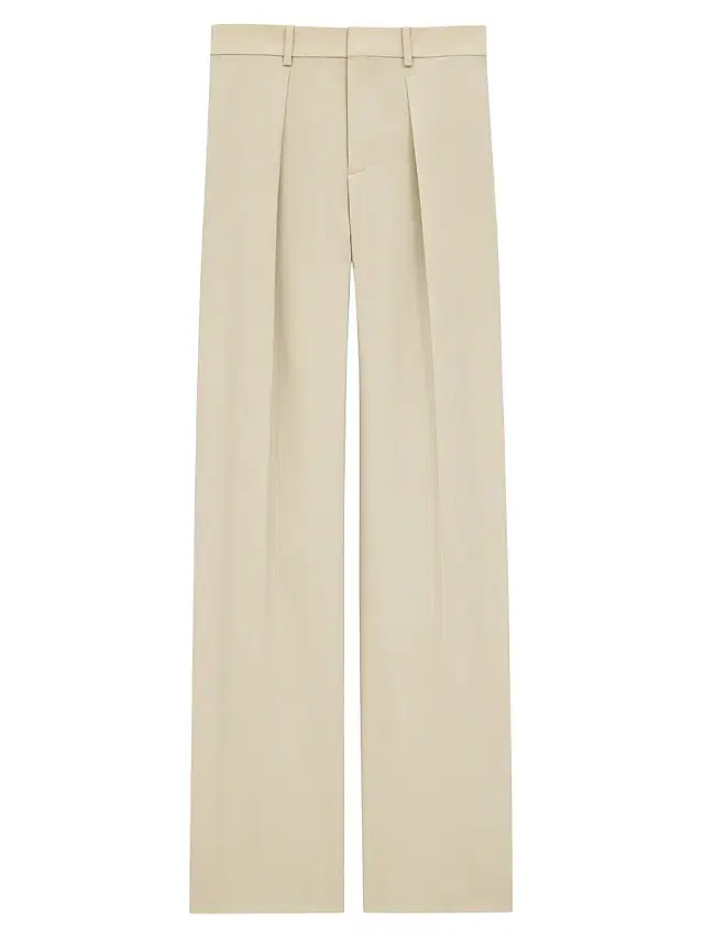 Women's Pants in Light Wool - Beige