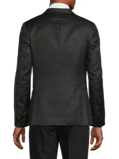 Paul Smith Men's Metallic Woven Dinner Jacket - Black - Size 46 | Thumbnail 5