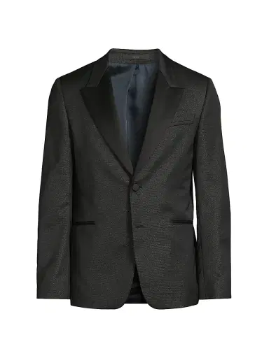 Paul Smith Men's Metallic Woven Dinner Jacket - Black - Size 46 | Thumbnail 1
