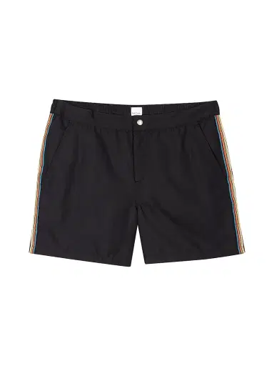 Paul Smith Men's Signature Stripe Swim Shorts - Black - Size XL | Thumbnail 1 Paul Smith Men's Signature Stripe Swim Shorts - Black - Size XL | Thumbnail 1