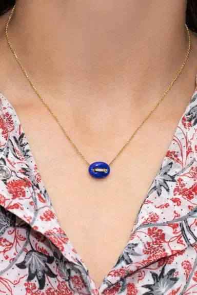 Jenna Blake Malachite Mini Mariner Necklace | Thumbnail 2