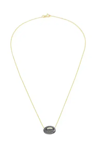 Jenna Blake Onyx Mini Mariner Necklace | Thumbnail 1