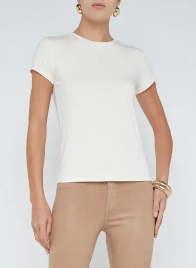 L'Agence RESSI TEE - VINTAGE WHITE | Thumbnail 2