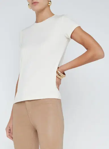 L'Agence RESSI TEE - VINTAGE WHITE | Thumbnail 4