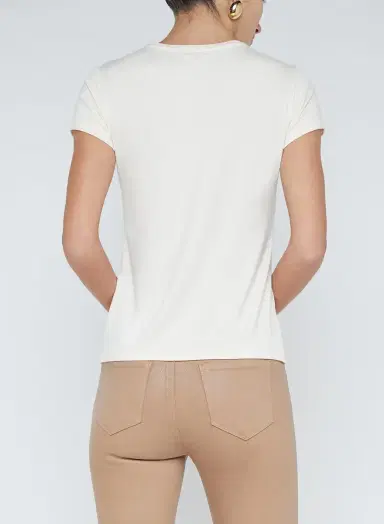 L'Agence RESSI TEE - VINTAGE WHITE | Thumbnail 5