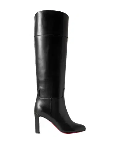 Christian Louboutin Loo Botta 85 Leather Knee Boots | Thumbnail 1 Christian Louboutin Loo Botta 85 Leather Knee Boots | Thumbnail 1