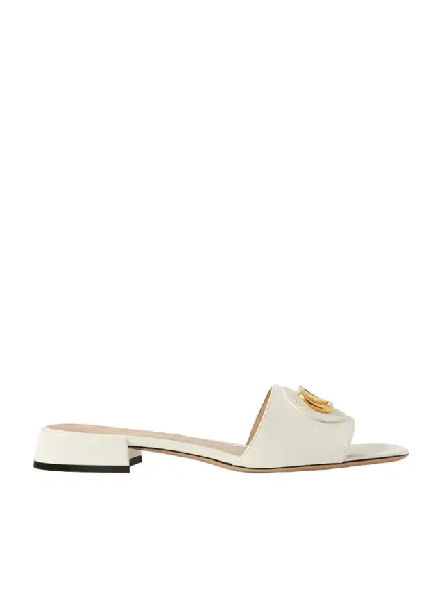 Vlogo Embellished Leather Slides