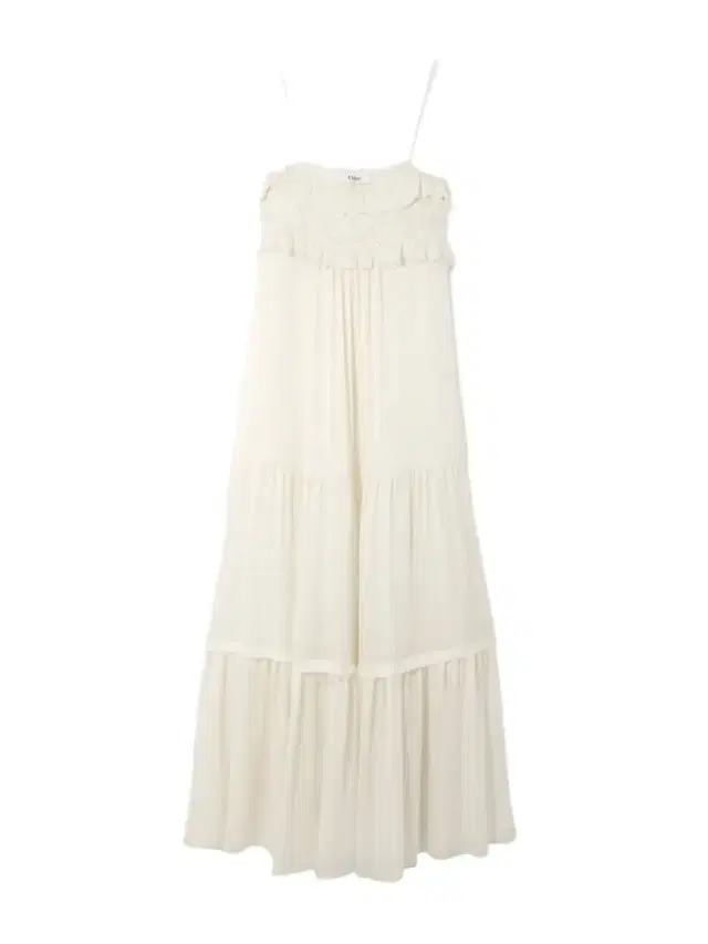 Lace-trimmed Tiered Ruffled Crepe De Chine Midi Dress