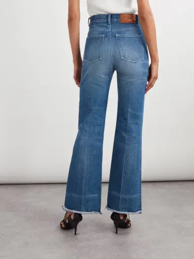 Chloé Frayed High-rise Flared Jeans | Thumbnail 3 Chloé Frayed High-rise Flared Jeans | Thumbnail 3